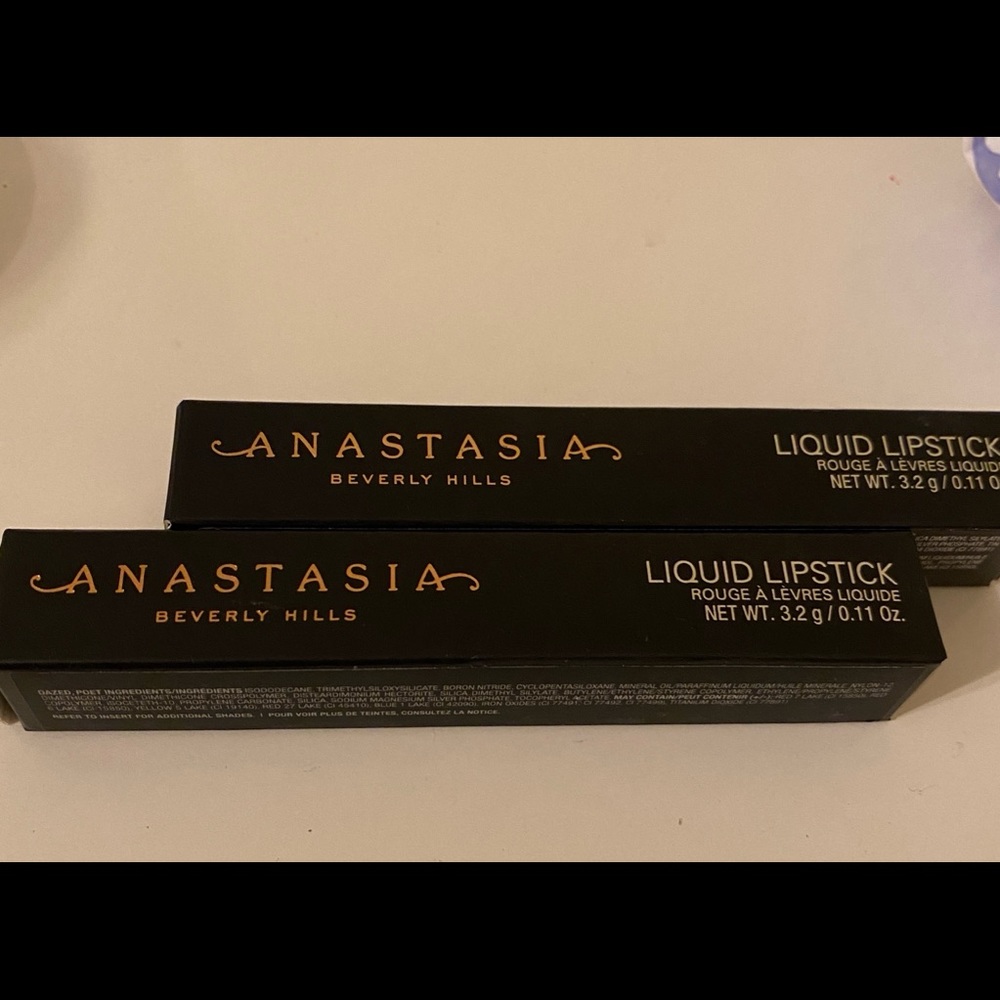 Lot of 2 Anastasia lipsticks ABH dazed cider - Picture 3 of 3